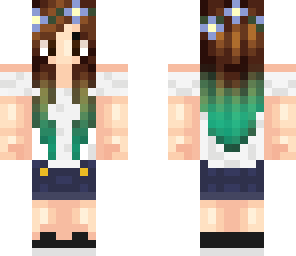flower crown ombre girl