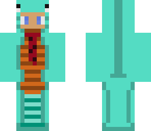 blue fish suit