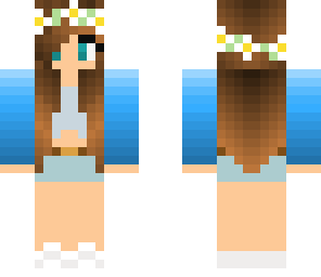 blue ombre top brown hair