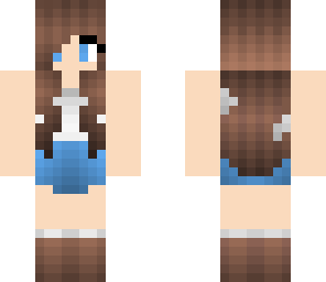 blue summer dress girl