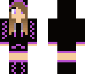 purple coat girl