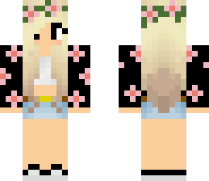 pink flower girl