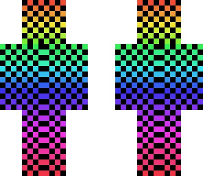 rainbow checkered
