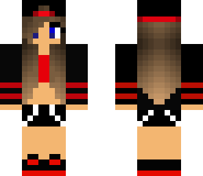 red and black tomboy cutie