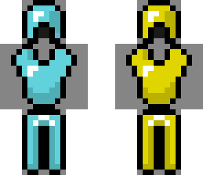 diamind and gold armor