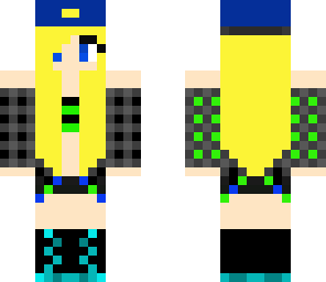 edited green and blue tomboy