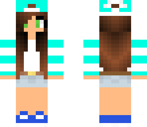 light blue cap girl