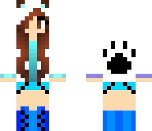 brunette panda girl