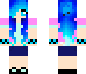 princessowl with blue hair