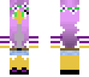 cute purple haired girl