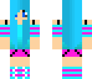 blue gamer girl