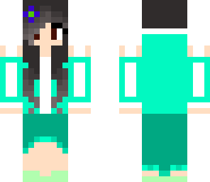 edit of bright blue girl