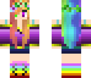 rainbow spring girl edit