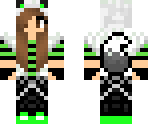 green cool wolf girl fixed