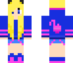 blonde neko girl