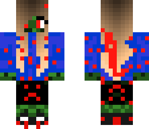 bloodied zambie girl