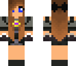 girl sky does mminecraft with bow