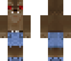 werewolf wearing pants and shoes