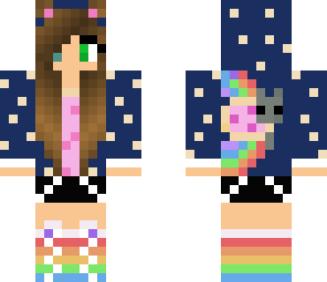 edited nyan cat girl