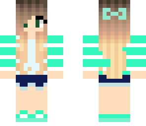 aqua stripes