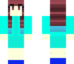 blue apple girl