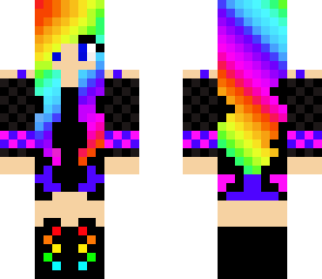 cute rainbow girl