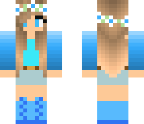 cute blue girl skin edit
