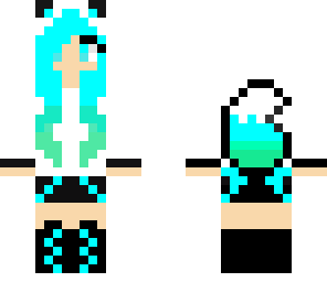 teal wolf girl