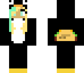 taco loving penguin footsie pajama girl