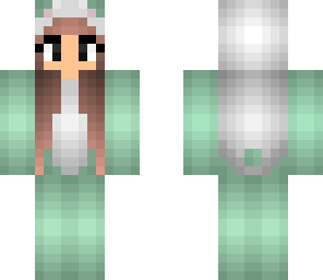green panda onesie female
