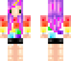 pastel rainbow narwhal girl