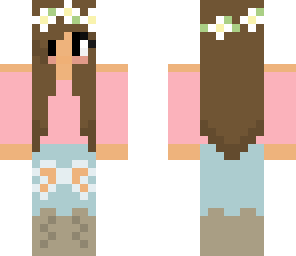 cute flower crown girl