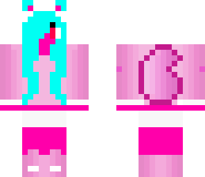 pink and blue furry