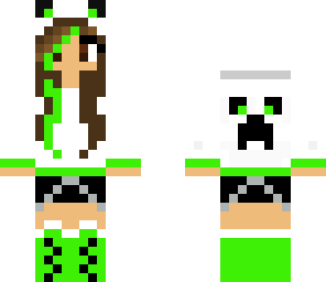 creeper girl- green