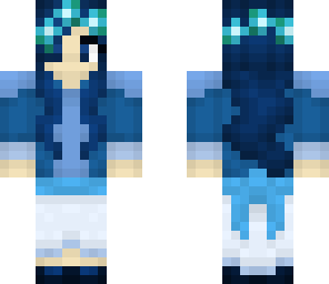 blue flower lady