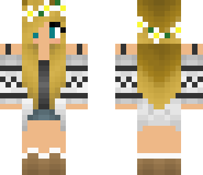sweater girl with flower crown