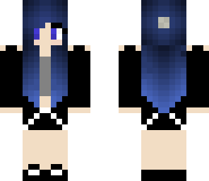 blue haired tomboy
