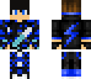 blue lighting sword