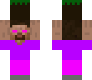 herobrine pink purple