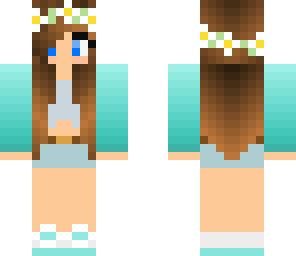 teal ombre with blue eyes