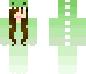 shaded green dino girl