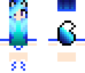 blue diamond wolf girl