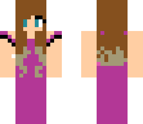 girl in purple dress