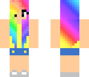 easter rainbow girl