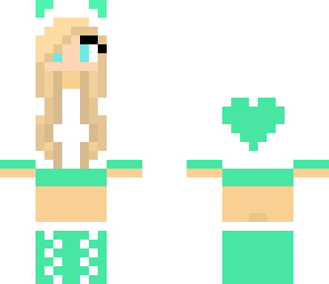 minty cat girl