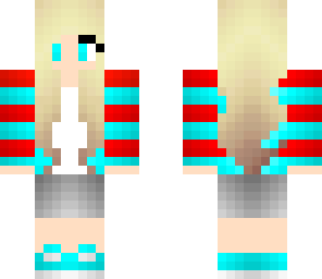 blue and red girl