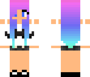 rainbow hair chick