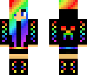 rainbow creeper girl