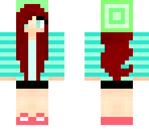 red hair hoodie girl