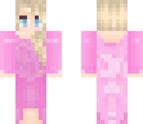 elsa pink dress